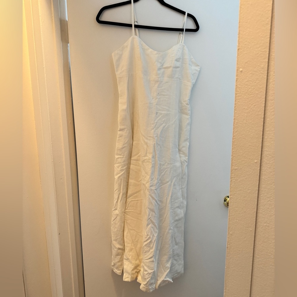 Abercrombie White Linen Maxi Dress